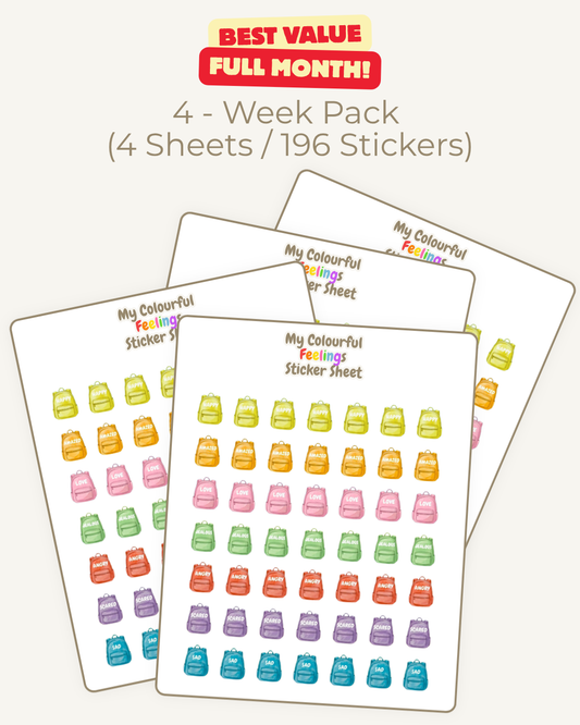 Mini Backpack Feelings Stickers